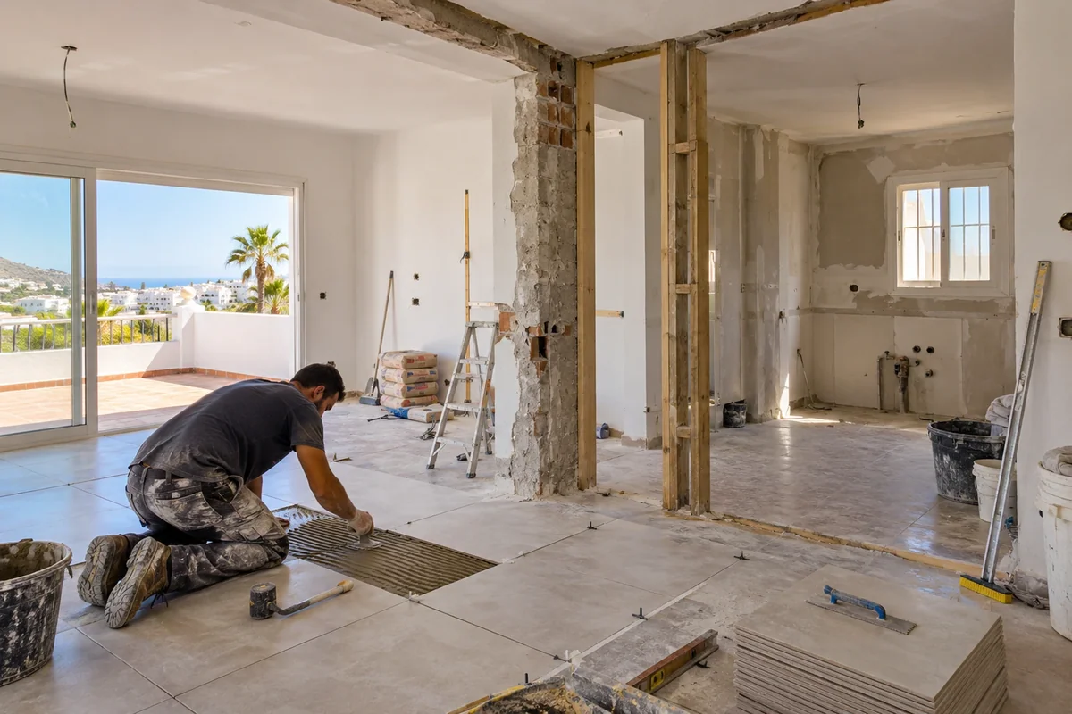 Complete renovation of a bungalow in progress